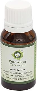 Argan Oil | Argania Spinosa | For Hair | For Face | Pure Argan Oil | 100% Pure Natural | Cold Pressed | 15ml | 0.507oz By R V Essential