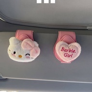 New Ins Style Love Kitty Car Magnetic Suction Glasses Clip Car Storage Can Decorative Sun Visor Bill