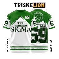 Triskelion Taugammasigma FULLSUBLIMATION womenswear crewneck athletic Short Sleeves