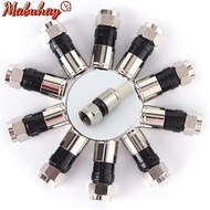 10 pcs RG6 F Typepression 2.7cm high quality Snap Seal Plug Connector