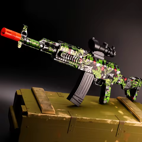 ​​M762 Tactical Water Gun​​ - Realistic Design & LED Sight for Cosplay & Christmas Gifts (Bullets Ex