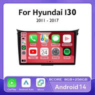Android 14 Carplay Auto WIFI+4G For Hyundai I30 Elantra GT 2011 - 2013 2014 2015 2016 Car Radio Mult