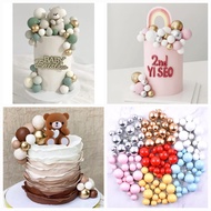 20pcs Multiple Colour Cake Decoration Ball Birthday Cake Decoration Sparkling Balls
