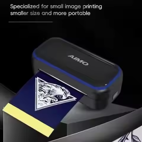 Tattoo Stencil Printer AIMO MR3 Mini Wireless Thermal Tattoo Printer Machine with 30pcs Tattoo Trans