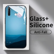 Hard Case Glass For Realme Narzo 10 20 Pro 20A 30 30A 50 4G 50A Prime 50i N53 N55 Q Q3 Q3i U1 V13 5G