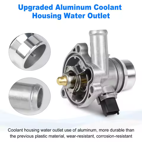 Aluminum Engine Coolant Thermostat For Chevy Cruze Trax 1.4L Sonic OEM 131-180 34709 730-221 5557901