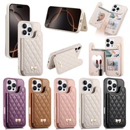Case for Samsung Galaxy S25 S24 A16 A06 A26 A56 A36 A54 A55 A35 A15 Premium Leather Card Holder Eleg