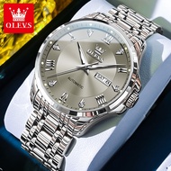 OLEVS Men's Automatic Mechanical Watch Waterproof Calendar Business Casual Dual-Use Luminous Pointer
