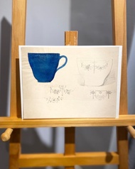 19th century德國瓷器設計手稿 - Vintage Draft - 古董