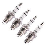 4 Spark Plugs a Set White Version E6TC Spark Plug Replacement Motorcycle Lightweight Motorcycle Kart