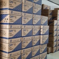 (1 Box) Clear Brown Duct Tape 45 mm x 90 yard Nawa Tape Carton