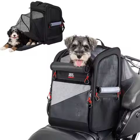 Motorcycle Dog/Cat Carrier Bags Portable Load Capacity 44L Folding Dog Carrier Backpack for Street G