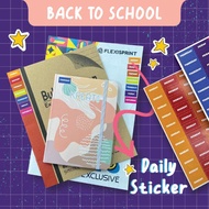 DAILY STICKER | DAILY TIMETABLE STICKER | SCHOOL STICKER | BOOK STICKER | TIMETABLE STICKER