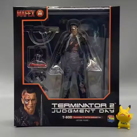 In Stock Original Medicom MAFEX No.191 Terminator T-800 T2 Battle Damage Ver Anime Action Collection