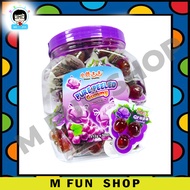 +/-50Pcs Deer DaDa Pure Peeled Gummy Grape/Green Grape/Mangga/Litchi Flavor (±12G x 50Pcs)
