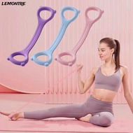 LEMONTRE 8-Line Puller, Multi-functional Elastic Band Yoga Tensioner, Portable Silicone Rope 8-Figur