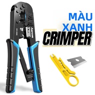 AMPCOM Rj45 Crimper RJ11 RJ45 Dụng Cụ Đóng Đnh Mạng Ethernet LAN Cáp Crimper Cắt Vũ Nữ Thoát Y Kìm C
