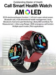 1.43 吋 AMOLED 螢幕 SOS 藍牙通話 智慧手錶 血糖 血脂 尿酸 監測儀 心電圖 智慧 手錶