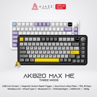 Ajazz AK820 MAX HE 75% Mechanical Keyboard Magnetic Switch Rapid Trigger Three Mode RGB TFT Color