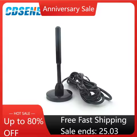 230/433MHz 2.4G Wifi Antenna SMA-J High Gain 5dbi Magnetic Base 3m Feeder External Cable Sucker Omni