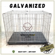Heavy duty Collapsible Pet Cage GALVANIZED(XL, XXL, XXXL) with POOPTRAY for Dog , Cat , Rabbit