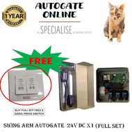 SWING AND FOLDING ARM AUTOGATE  24V DC X1 AUTO GATE MOTOR SYSTEM (FULL SET)- AUTOGATE_ONLINE