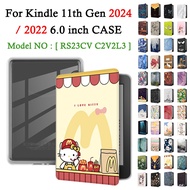 For Kindle 11th Gen 2024 2022 6 inchRS23CV C2V2L3 High quality acrylic E-Reader Cute Drop-proof casi