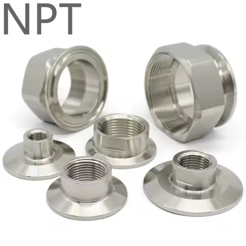 Stainless Steel Tri Clamp 25.4mm 34mm 50.5mm 64mm X NPT Female Adapter TC Tri Clamp Female Parts SS3