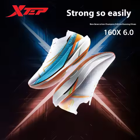 Xtep 160X 6.0 Men‘s Running Shoes Professional Marathon PB Carbon Plate Cushioning Shock Absorption 