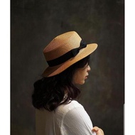Ribbon hat small woman premium boater hat/ girls'Wanita cute beach hat classic fedora korean summer 