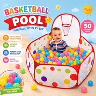 Baby Basket Ball Pool Game Indoor Kids Game Play / Permainan Kolam Bola Keranjang Kanak-Kanak