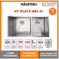 Haustern HT-PLATZ-881-H Double Bowls Stainless Steel Sink
