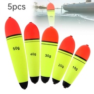 5pcs EVA Slip Bobber Floats 3.5-5.3inch Eye-catching Slip Corks for Sea Rock Fishing Long Cast Fishi