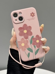 Funda para teléfono de verano de 1 pieza de TPU impresa con correa para la mano, compatible con iPhone Samsung Galaxy Xiaomi Redmi 9/9a/9c/10/10a/10c/Note 9/Note 9 Pro/Note 10/Note 10s/Note 10 Pro/Note 11/Note 11s/Note 11 Pro/Note 12/Note 12 Pro