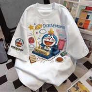 SUKISILK Aesthetic Doraemon Gadgets Print Oversized T‐Shirt Fashion Tops for Women