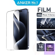 Anker Screen Protector for 15 Pro Max 15 Plus with Frame Installation Friendly Tempered Glass Case 9