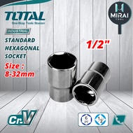 TOTAL 1/2" HEXAGONAL SOCKET 8MM - 23MM