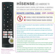 HISENSE ERF-3H90H 4K ULED ANDROID TV REPLACEMENT REMOTE CONTROL
