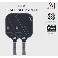 Set Raket Pickleball T700 – 16mm Carbon Fiber Pickleball Paddle with Cushion Grip | Set Paddle Sukan