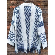 COD Kimono Tenun Ethnic Craft AEC - Outer Tenun Pria Wanita - Baju Batik Outer Tradisional
