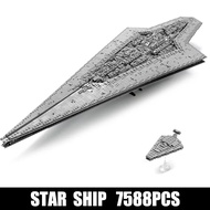 Compatible with LEGO MOULD KING ISD Monarch MOC-15881 Star Plan Đồ chơi Cấp điều hành Star Dreadnoug