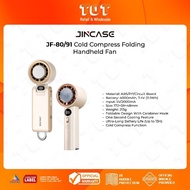 Jincase JF-91 / JF-80 l Cold Compress High-Speed Folding Handheld Fan l 13000 High Speed l Ultra-Lon