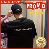100%Original Calvin Klein Men's T-Shirt Classic Large Print Letter Women's T-Shirt lelaki Embroidere