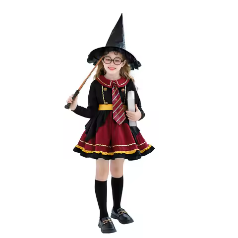 NEW Hogwarts School Witchcraft Costume Medieval Gryffindor Uniform Book Week Cosplay Fancy Party Dre