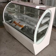 Double curved Glass refrigerator display cake showcase chiller