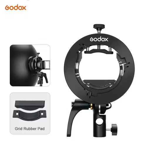 Godox S2 Bowens Mount Flash S-type Holder Bracket for Godox V1 V860II AD200 AD400PRO Speedlite Flash
