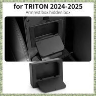 Armrest Hidden Storage Box for L200 Triton 2024 2025 Center Console Organizer