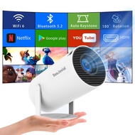 Portable Projector WiFi Bluetooth: Auto Keystone Mini projector for IOS Android Phone Laptop TV Stic