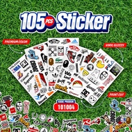105 PCS WATERPROOF APPAREL BRAND STICKER FOR LAPTOP CASE TUMBLER HP SUITcase