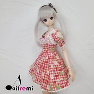 Dollremi◆1/3 櫻桃格子蕾絲洋裝 DD Smart Doll◇現貨◆MonJouJou代理